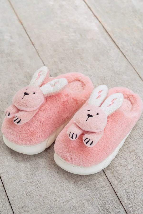 30011 PANTUFLAS CONEJO ROSA