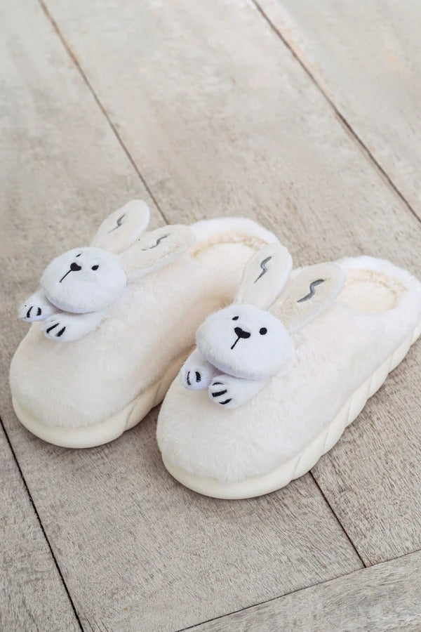 30011 PANTUFLAS CONEJO BLANCO