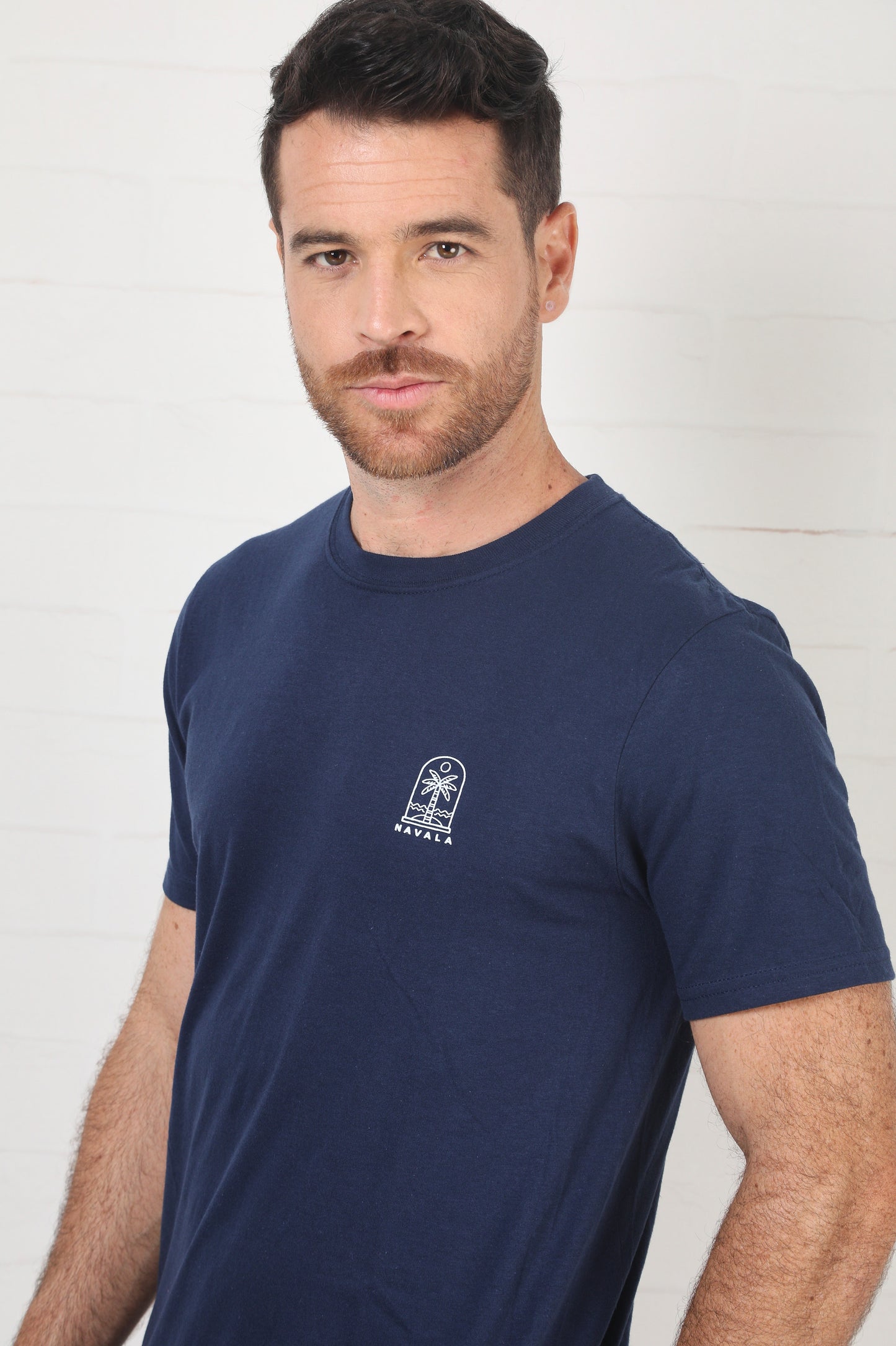 NMRP30002 SET HOMBRE PALMERAS AZUL