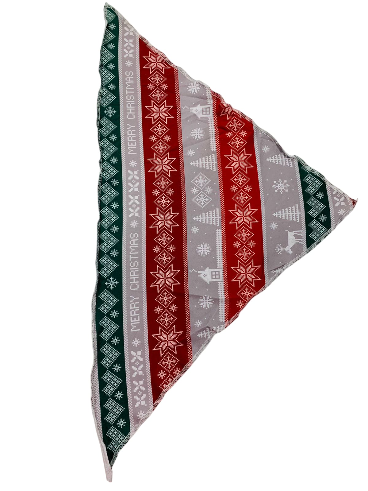 12567 PAÑUELO NAVIDEÑO FRANJAS MULTICOLOR