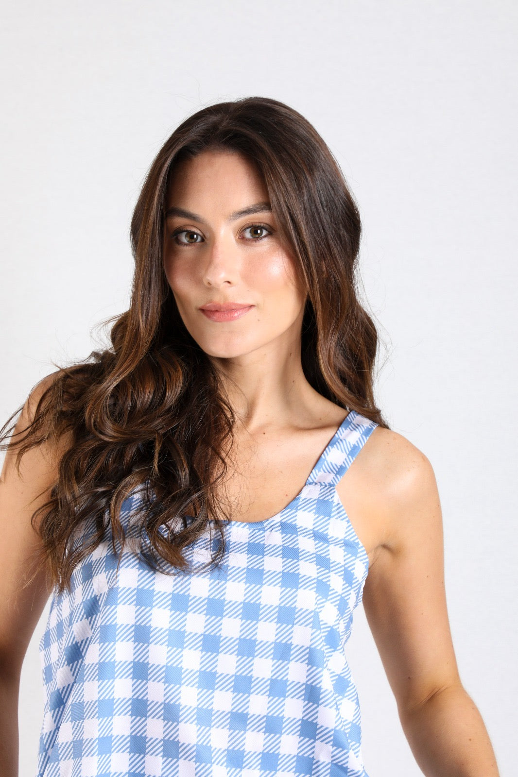 TWRP10530 SET CUADRICULADO VICHY AZUL