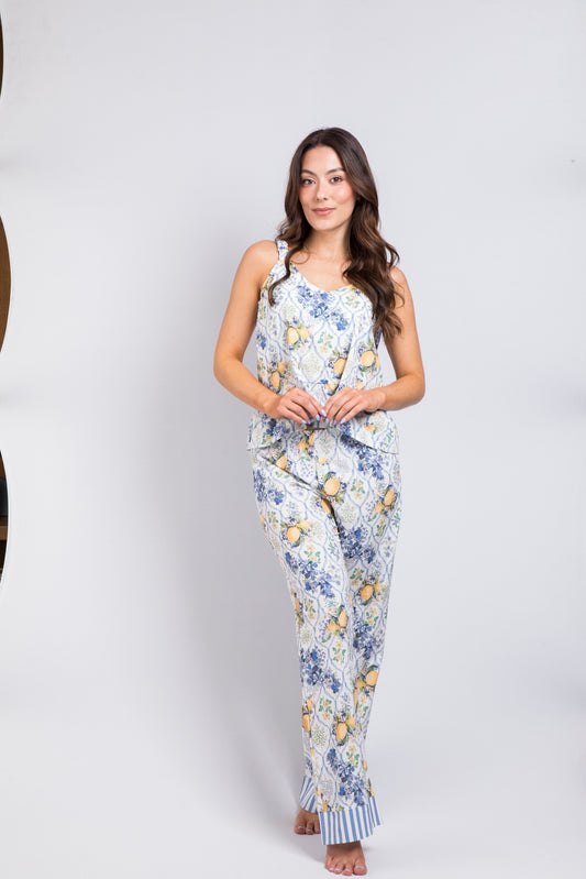 TWRP30420 SET PANTALON ETERNAL LIMONES AZUL