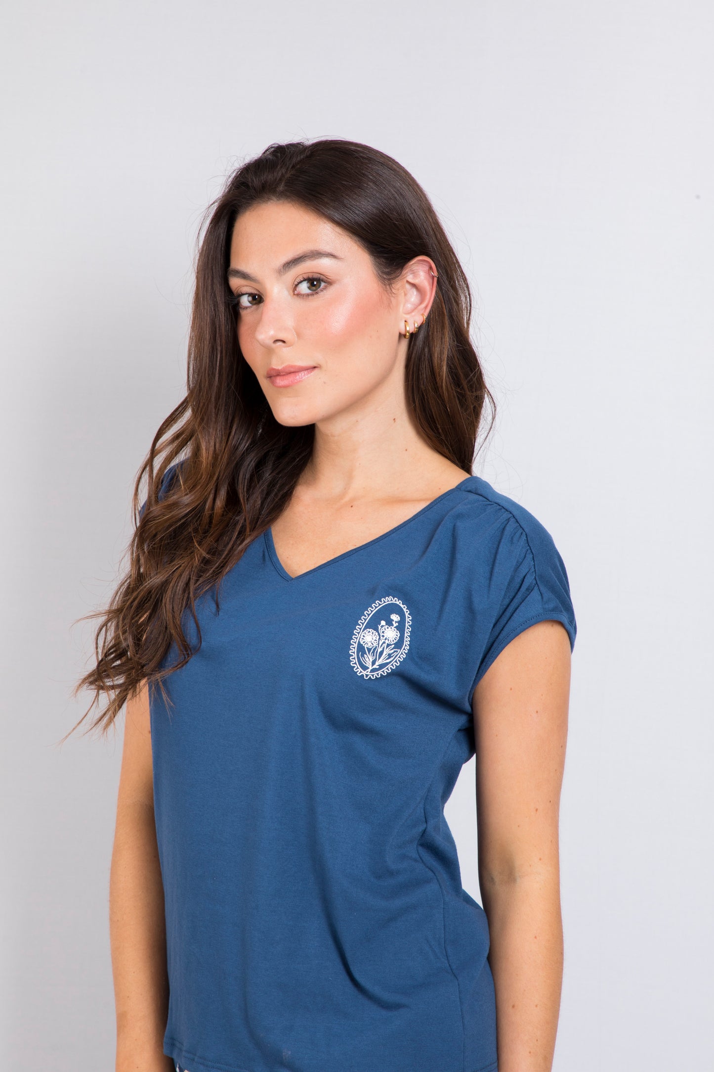 TWRP30419 SET PANTALON LIMONES CRISOL AZUL PLUS SIZE