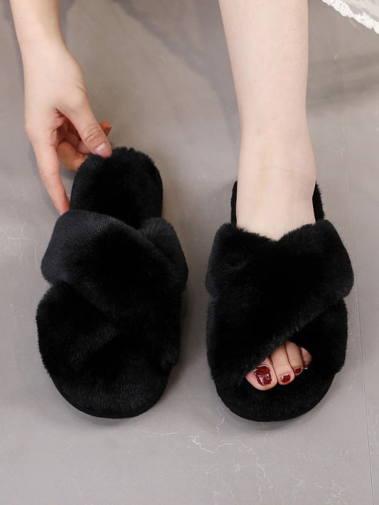 T101 PANTUFLA AFELPADA NEGRO