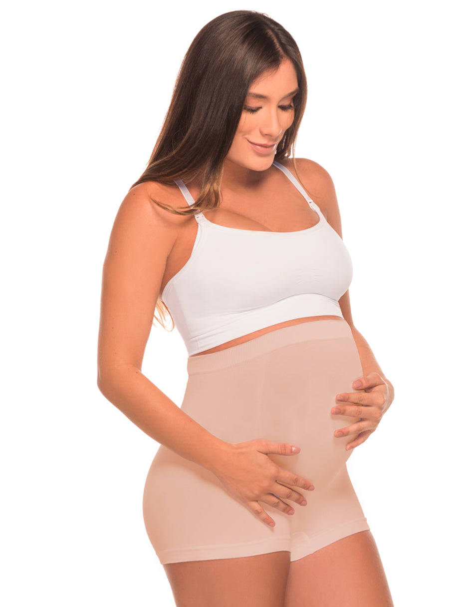 IM0014BX BOXER MATERNO DE COMBERTURA COMPLETA , SIN COSTURAS NUDE