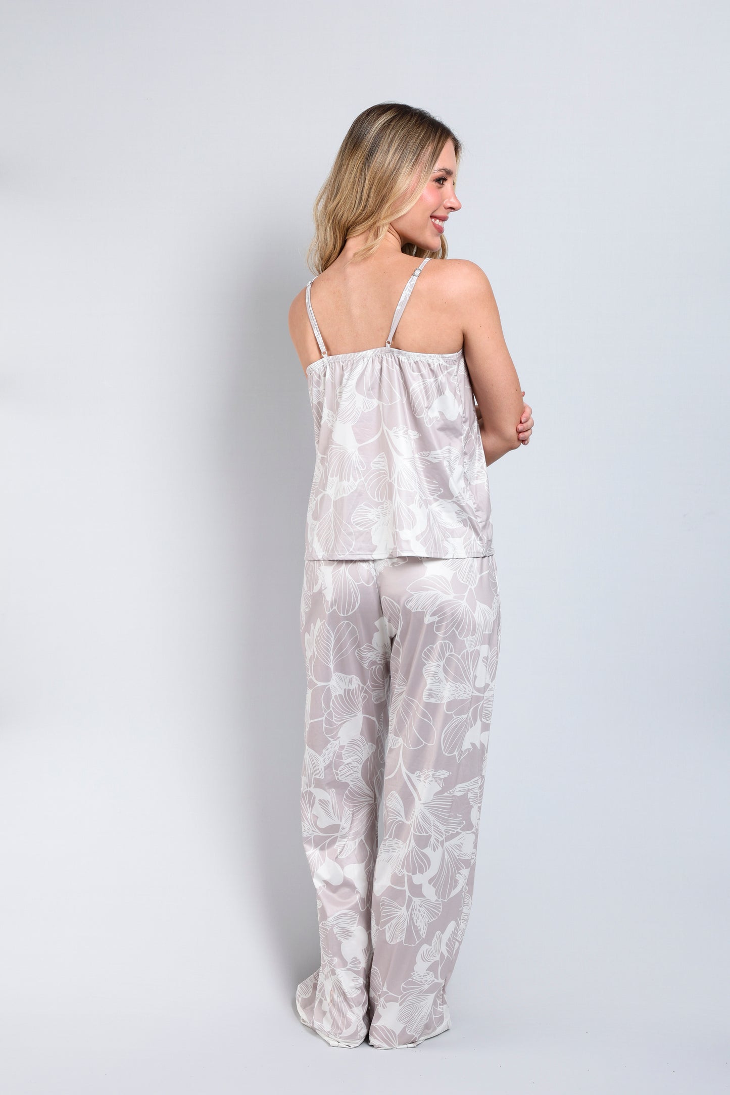 TWRP30456 SET PANTALON ENTRE HOJAS ARENA