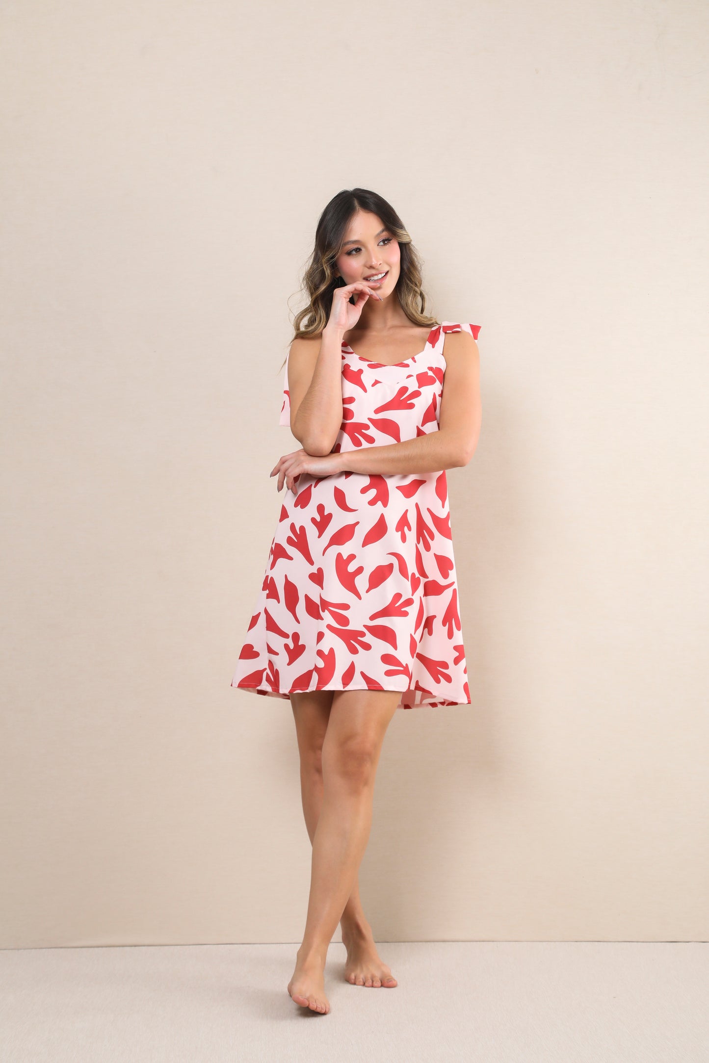 TWRP40095 CAMISÓN CON TIRANTES AJUSTABLES ROSA