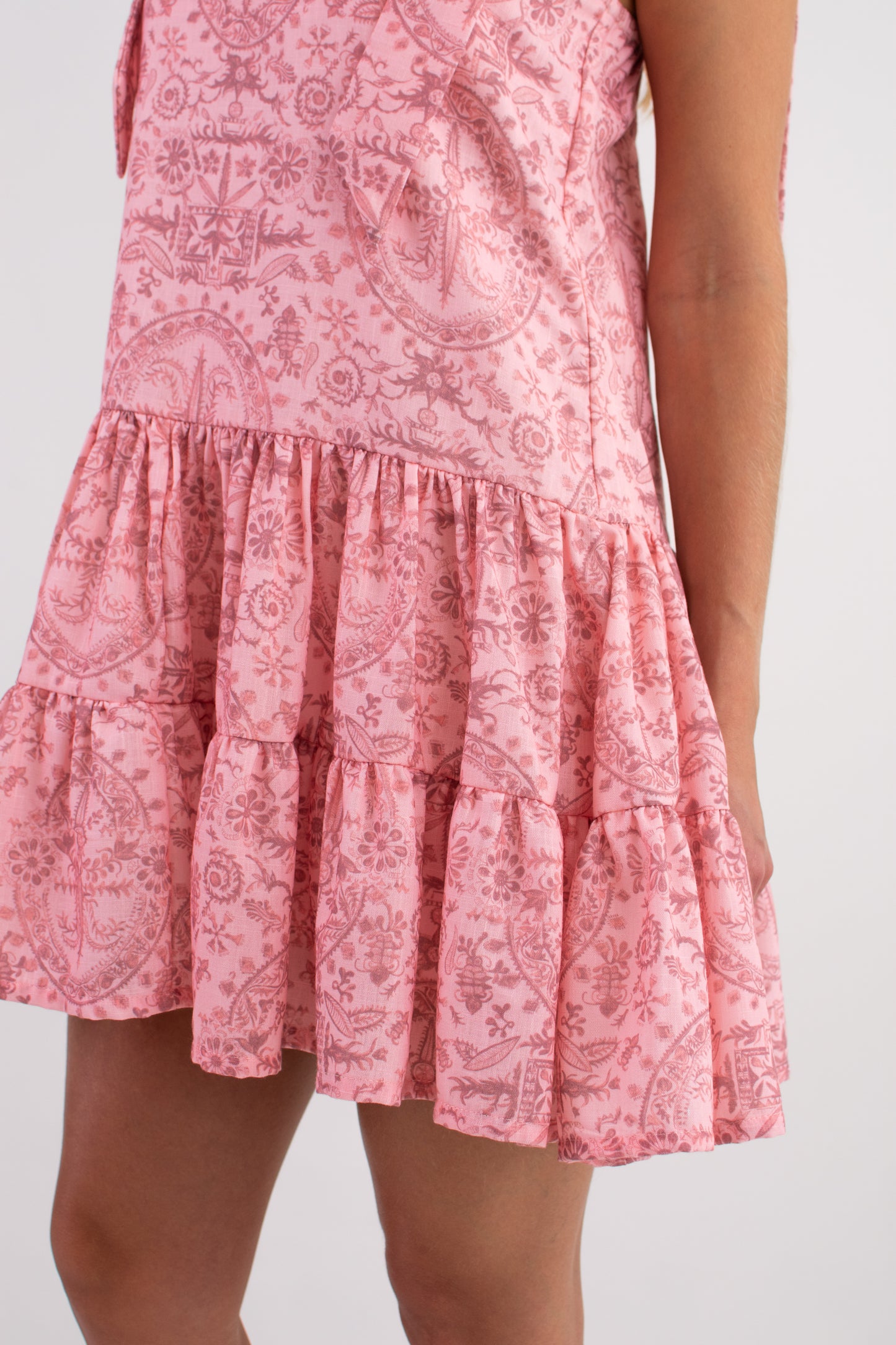 TWRP40121 CAMISON EFECTO LINO ROSA