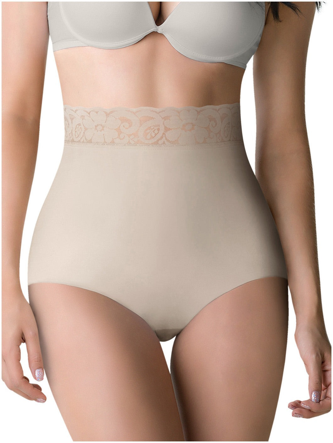 ROM2036 - PANTY CINTURA ALTA CON CONTROL ABDOMEN Y LEVANTA GLUTEOS NUDE