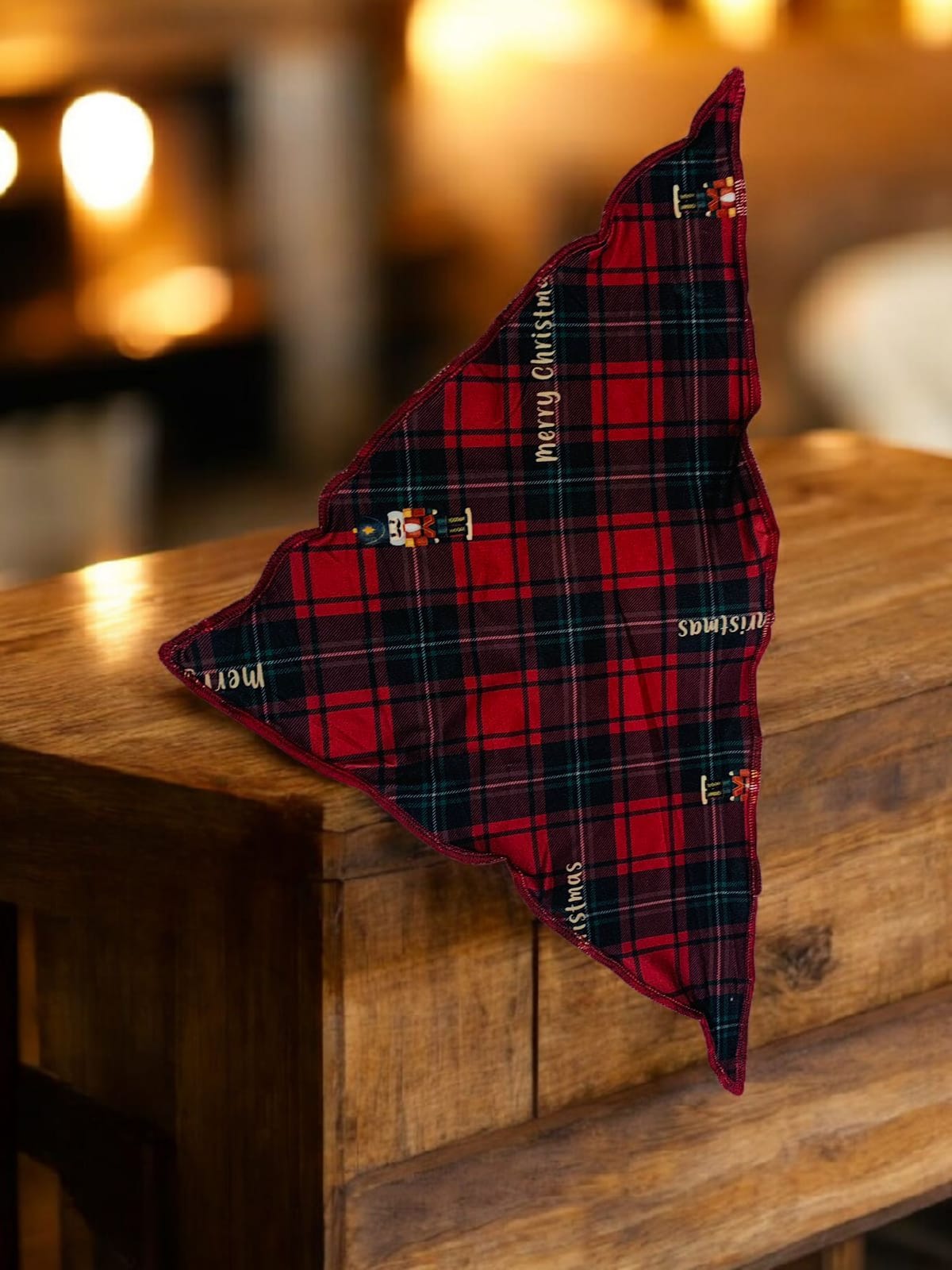 30031 PAÑUELO NAVIDEÑO CUADRICULADO VERDE AZUL