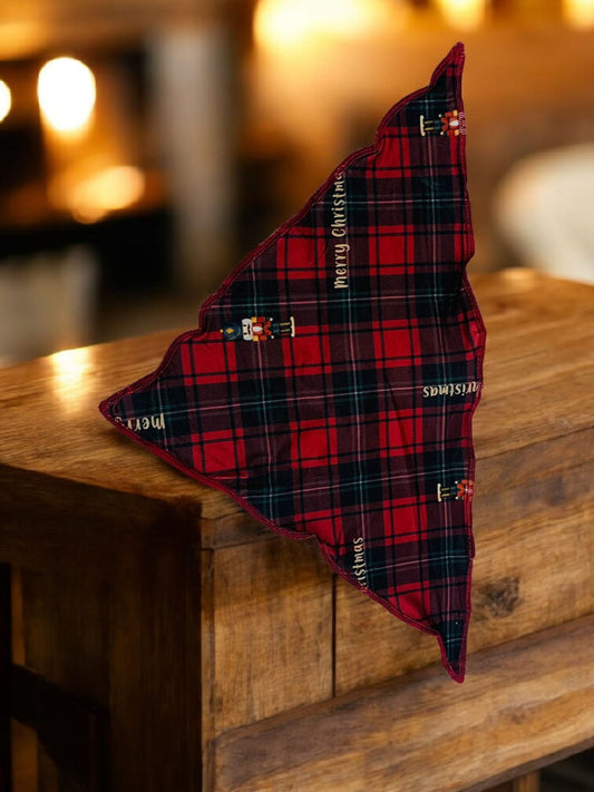 30031 PAÑUELO NAVIDEÑO CUADRICULADO VERDE AZUL