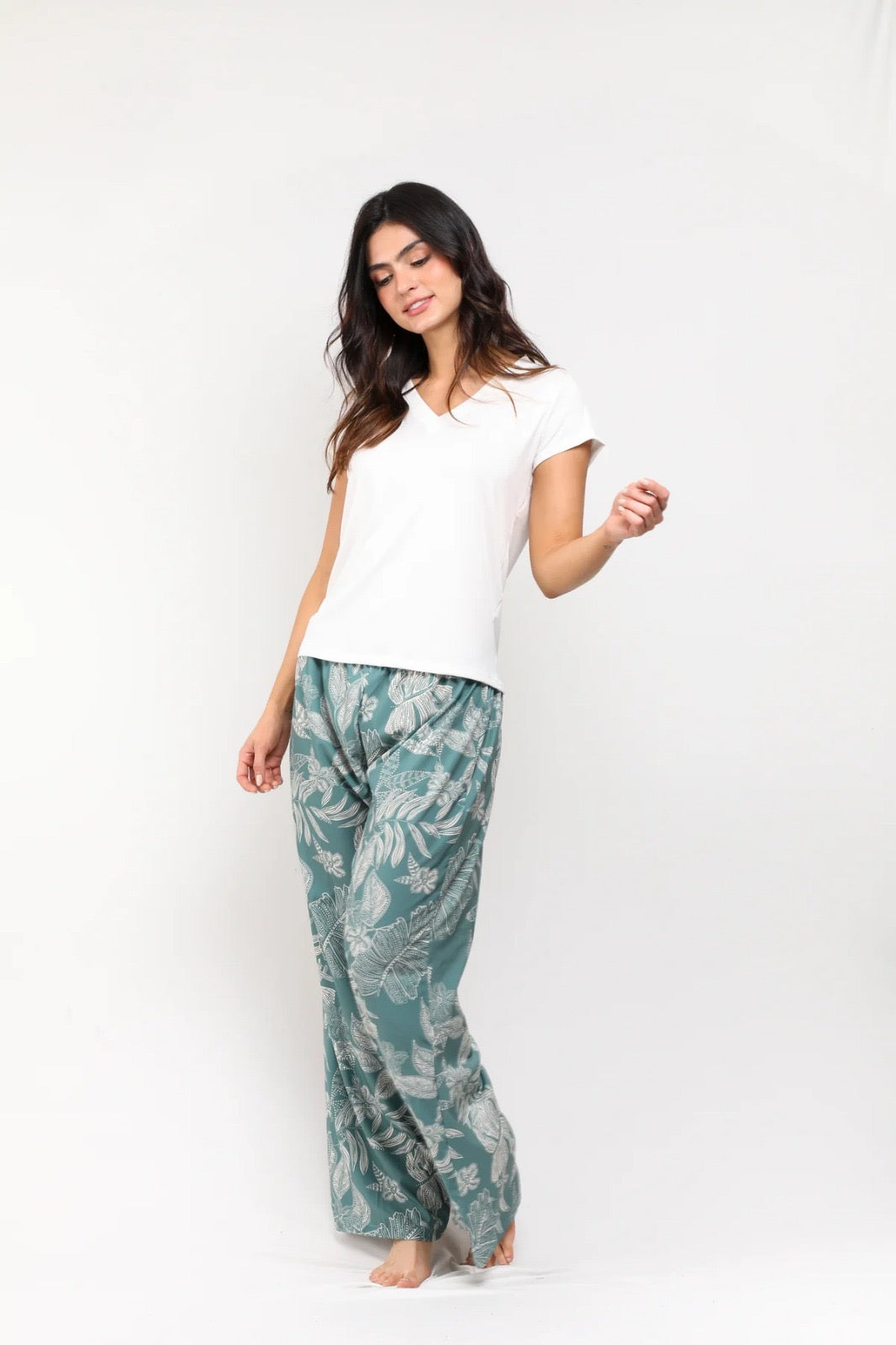 TWRP30396 SET PANTALON CAMISA MANGA CORTA MARFIL