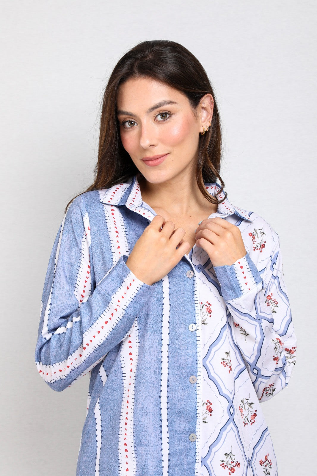 TWRP30403 SET PANTALON RURAL BOTONES AZUL